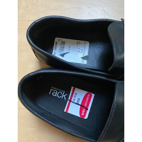 Nordstrom Rack BNWT black l"Myles" penny oafers boys NEW - Picture 3 of 6
